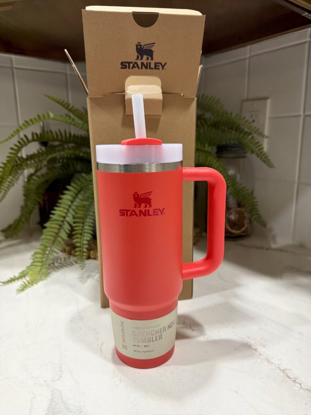 New in Box Stanley Quencher H2.0 Tumbler with Handle and Straw 30 oz